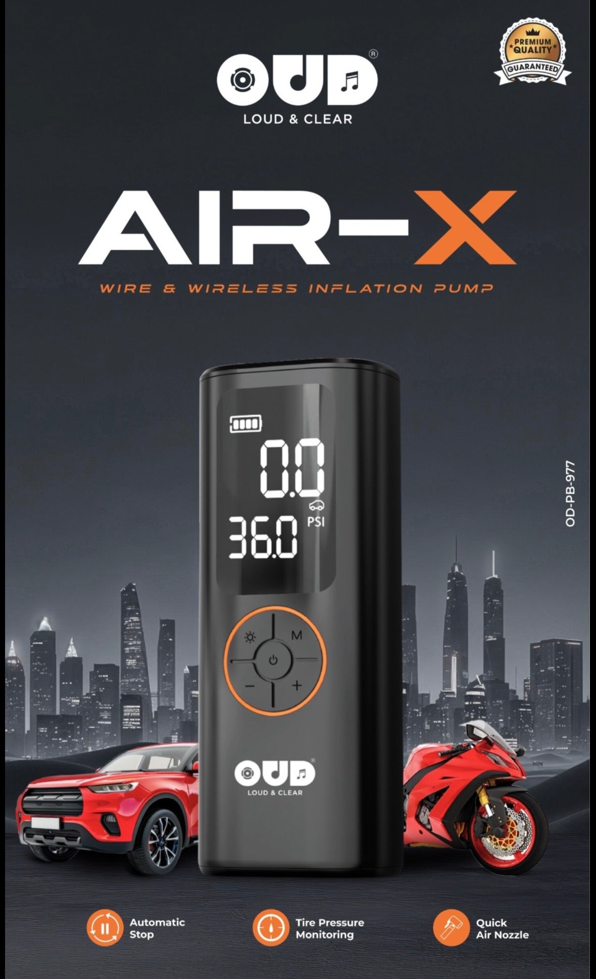 OUD AIR-X TYRE INFLATOR PUMP